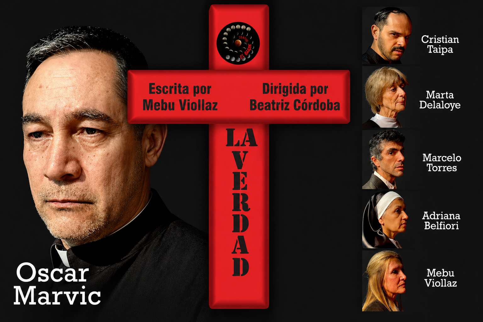 Cartel de La Verdad: Caso Mur, de mebu viollaz, dirección de Beatriz Córdoba